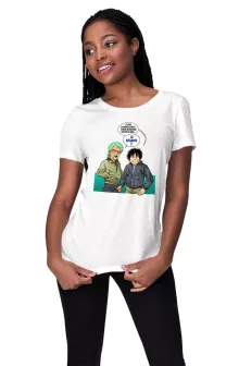 T-shirt Femme Monkey D. Luffy « La Bagarre !! » – Parodie One Piece