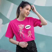 T-shirt Femme « Une maman sacrément caline ! » – Parodie Bisounours