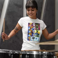 Son Goku T-shirt för kvinnor “Son Goku och Cell” – Parodi Dragon Ball Z