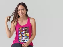 Canotta da Donna Son Goku “Son Goku e Cell” – Parodia dei Dragon Ball Z