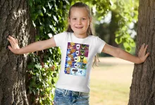 Son Goku Flickor barnens T-shirts “Son Goku och Cell” – Parodi Dragon Ball Z