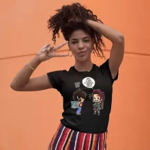 T-shirt Femme Tanjiro Kamado « Une Pandora Box démoniaque ! » – Parodie Saint Seiya