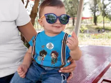 T-shirt bébé Tanjiro Kamado « Une Pandora Box démoniaque ! » – Parodie Saint Seiya