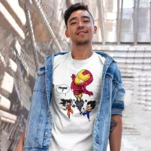 T-shirt Iron Man « Pollueur ! » – Parodie Dragon Ball Z