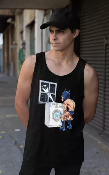 Herren Tank Top – Parodie auf Batman