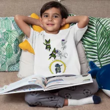 Camiseta Niño de manga corta Cell “Cell, Freezer y Meruem” – Parodia de Dragon Ball Z -DBZ