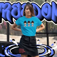 T-shirt Femme Végéta « Un jeu d'acteur de niveau princier » – Parodie Dragon Ball Z
