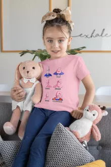 T-shirt Enfant Fille Boubou « Un sacré caractères... » – Parodie Dragon Ball Z