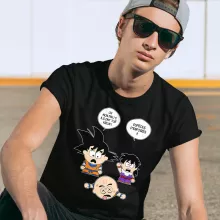 T-shirt Sangoku « Le comique de répétition... » – Parodie Dragon Ball Z