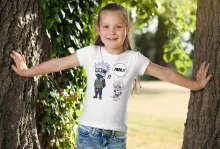 T-shirt Enfant Fille Kakashi « Papa Ninja ! » – Parodie Naruto