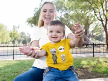 T-shirt bébé Kakashi « Papa Ninja ! » – Parodie Naruto