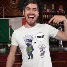 T-shirt Kakashi « Papa Ninja ! » – Parodie Naruto