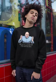 Dr Evil Pullover “Gamer...” – Parodie auf Austin Powers