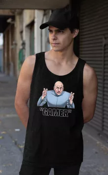 Doctor Evil Tank Top “Gamer...” – Austin Powers parody