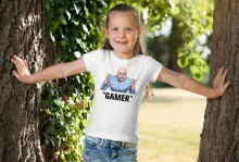 Doctor Evil Girls Kids T-shirt “Gamer...” – Austin Powers parody