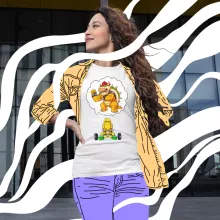 T-shirt Femme Koopa Troopa « Turtle Fitness » – Parodie Super Mario