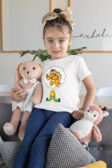 T-shirt Enfant Fille Koopa Troopa « Turtle Fitness » – Parodie Super Mario