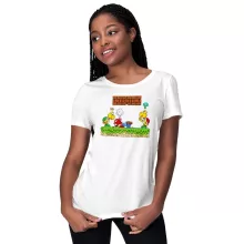 Damen T-shirt “Super Mario und Koopa Troopa” – Parodie auf Super Mario