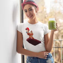 T-shirt Femme Donkey Kong « Le Cycle de la vi...déoludique ! » – Parodie Super Mario