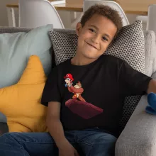 Donkey Kong Kinder T-Shirt “Donkey Kong und Baby Mario” – Parodie auf Super Mario