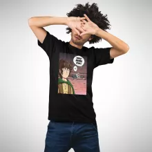 T-shirt Gandalf « Fuyez, pauvre fou !! » – Parodie One-Punch Man