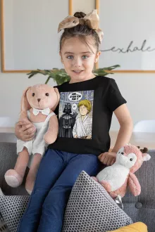 T-shirt Enfant Fille Dark Vador « Une révélation choquante... ou pas ! » – Parodie One-Punch Man