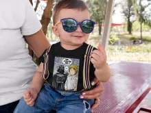 T-shirt bébé Dark Vador « Une révélation choquante... ou pas ! » – Parodie One-Punch Man