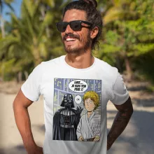 T-shirt Dark Vador « Une révélation choquante... ou pas ! » – Parodie One-Punch Man
