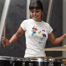 T-shirt Femme Sacha « Un Mewtwo sauvage apparait... Ou pas! » – Parodie Pokémon