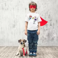T-shirt Enfant Sacha « Un Mewtwo sauvage apparait... Ou pas! » – Parodie Pokémon