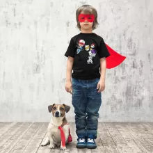 T-shirt Enfant Sacha « Un Mewtwo sauvage apparait... Ou pas! » – Parodie Pokémon