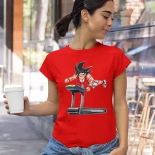 Son Goku T-shirt för kvinnor “Son Goku Bûku Jutsu” – Parodi Dragon Ball Z