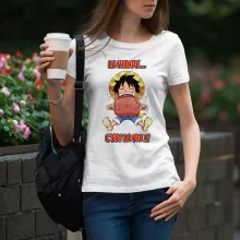 T-shirt Femme Luffy « La Viande... C'est la vie ! » – Parodie One Piece