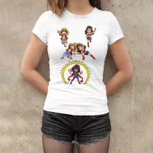 T-shirt Femme Luffy « Gomu Gomu no Fusion ! » – Parodie One Piece