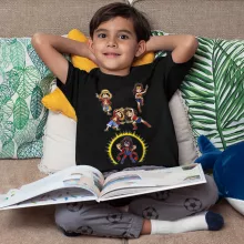T-shirt Enfant Luffy « Gomu Gomu no Fusion ! » – Parodie One Piece