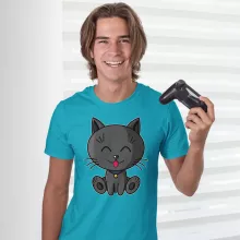 T-shirt « Kawaii Baby Cat (Bleu) » – Parodie Kawaii Baby Cats