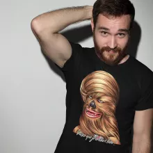 T-shirt Chewbacca « Parce qu'il le vaut bien... ! » – Parodie Star Wars