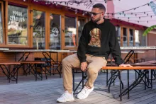 Sweat à capuche Chewbacca « Parce qu'il le vaut bien... ! » – Parodie Star Wars