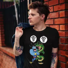 De draak Shenron T-shirt “De draak Shenron en de geest van Aladdin” – Dragon Ball Z parodie