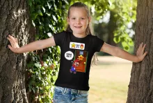 Girls Kids T-shirt – Super Mario parody