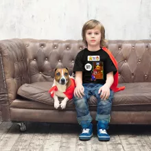 Camiseta Niño de manga corta – Parodia de Super Mario
