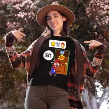 Women T-shirt – Super Mario parody