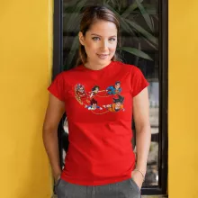 Master Roshi Damen T-shirt “Funny Santa” – Parodie auf Dragon Ball Z