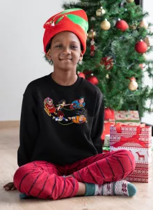 Master Roshi Kids Sweater “Funny Santa” – Dragon Ball Z parody
