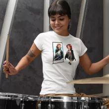 Camiseta Mujer Shanks El Pelirrojo “Shanks El Pelirrojo y Gildarts Clive” – Parodia de One Piece