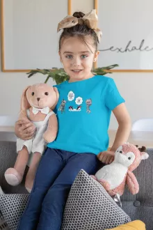 T-shirt Enfant Fille Camus « Des Relations glaciales entre un Maître et son élève ! » – Parodie Saint Seiya