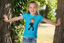 T-shirt Enfant Fille Caricature Stars « Caricature SD Manga Stars Vol.1 ! » – Parodie Caricature de Stars