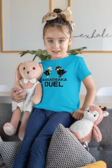 T-shirt Enfant Fille Manga Style « Baka Baka DUEL !! » – Parodie Baka Baka
