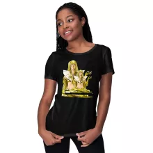 T-shirt Femme Manga « La sublime Alyzée née sous le signe de la Vierge ! » – Parodie Cosplay Girls