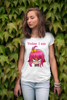 Today I Women T-shirt “Today I am Angry - Manga Mood” – Today I am parody